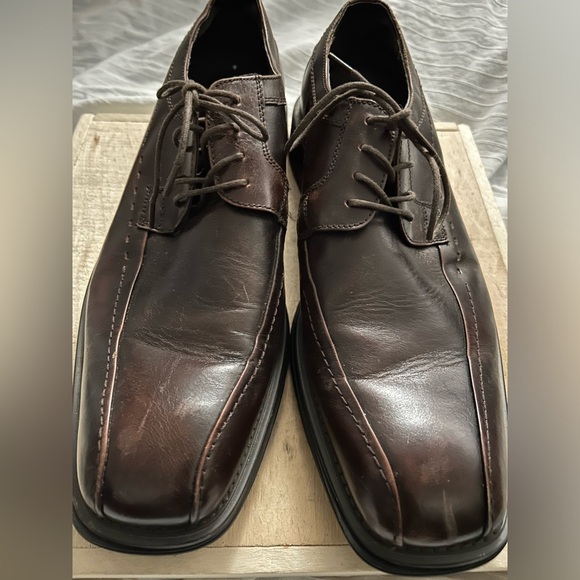 Men's FLORSHEIM IMPERIAL  Brown Derby Oxford Shoes Size 11.5D - Picture 2 of 8